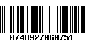 Código de Barras 0748927060751