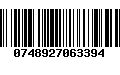 Código de Barras 0748927063394