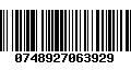 Código de Barras 0748927063929