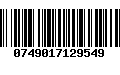 Código de Barras 0749017129549