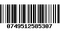 Código de Barras 0749512585307