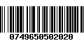 Código de Barras 0749650502020