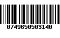 Código de Barras 0749650503140