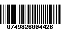 Código de Barras 0749826004426