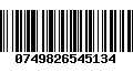 Código de Barras 0749826545134