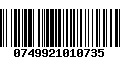 Código de Barras 0749921010735