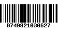 Código de Barras 0749921030627