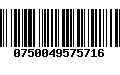 Código de Barras 0750049575716