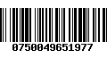 Código de Barras 0750049651977