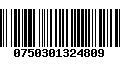 Código de Barras 0750301324809