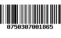 Código de Barras 0750307001865