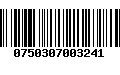 Código de Barras 0750307003241