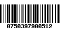 Código de Barras 0750397900512