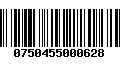 Código de Barras 0750455000628