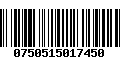 Código de Barras 0750515017450