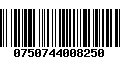 Código de Barras 0750744008250