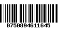 Código de Barras 0750894611645