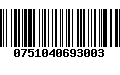 Código de Barras 0751040693003