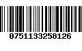 Código de Barras 0751133258126