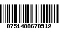 Código de Barras 0751488670512