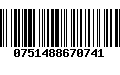 Código de Barras 0751488670741