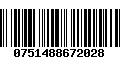 Código de Barras 0751488672028