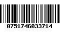 Código de Barras 0751746033714