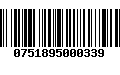 Código de Barras 0751895000339