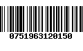 Código de Barras 0751963120150