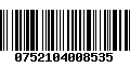 Código de Barras 0752104008535