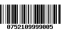 Código de Barras 0752109999005