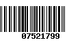 Código de Barras 07521799