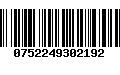 Código de Barras 0752249302192