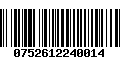 Código de Barras 0752612240014