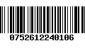 Código de Barras 0752612240106