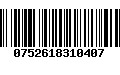 Código de Barras 0752618310407