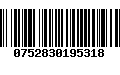 Código de Barras 0752830195318