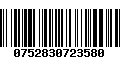 Código de Barras 0752830723580