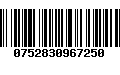 Código de Barras 0752830967250