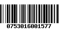 Código de Barras 0753016001577