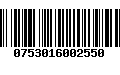 Código de Barras 0753016002550