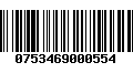 Código de Barras 0753469000554