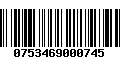 Código de Barras 0753469000745