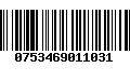 Código de Barras 0753469011031