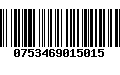 Código de Barras 0753469015015