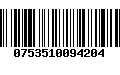 Código de Barras 0753510094204