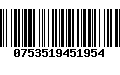 Código de Barras 0753519451954