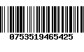 Código de Barras 0753519465425