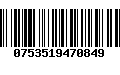 Código de Barras 0753519470849