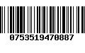 Código de Barras 0753519470887